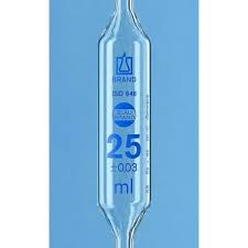Pipeta aforada, SILBERBRAND ETERNA, B, 50ml, 1 aforo, vidrio AR-Glas. Compra por múltiplo de 6/Precio x un. Brand.